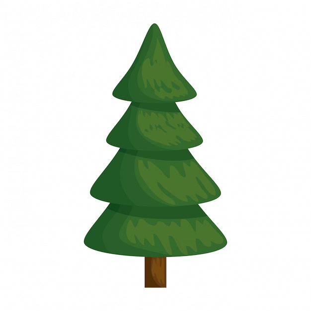 Merry christmas tree icon