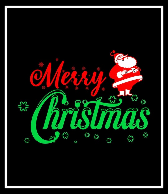 merry christmas  typography christmas t-shirt design