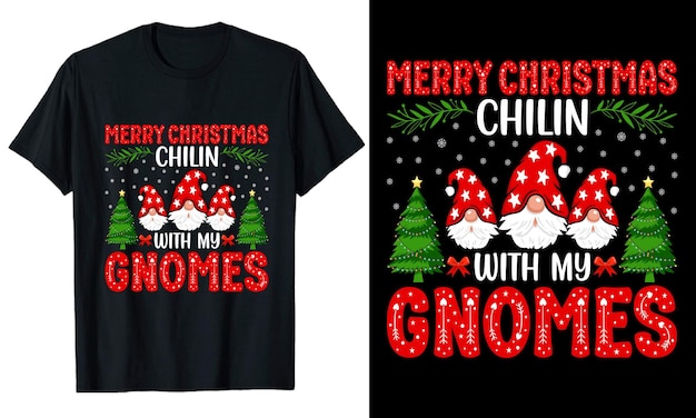 Merry Christmas typography Tshirt Design