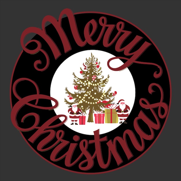 Vector merry christmas vector design for logo banner tshirt template etc