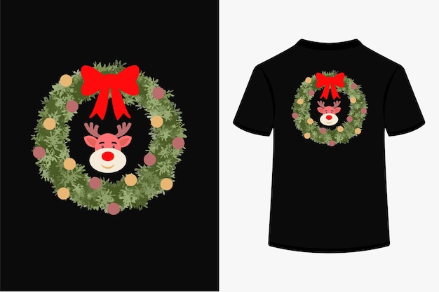 Merry Christmas vector TShirt design