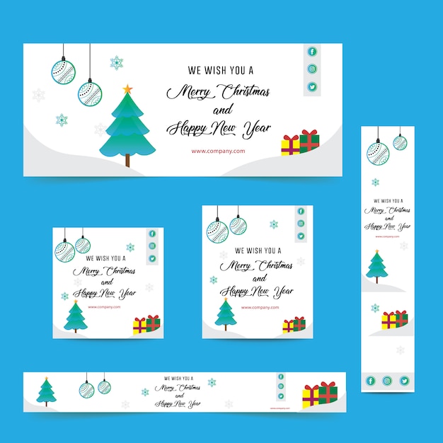 Merry Christmas Web Ad Banner