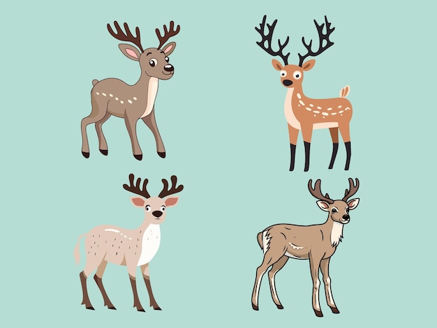 Merry Moments Christmas Reindeer Illustration