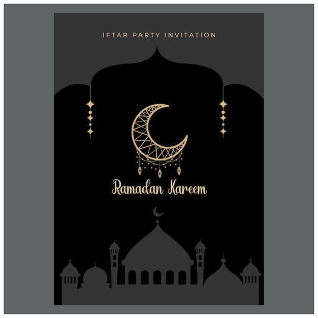 Mesmerizing Ramadan Iftar Flyer Captivate with Elegant Design