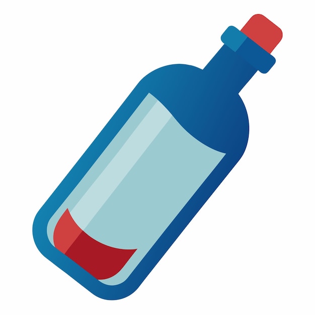 message in a bottle vector design