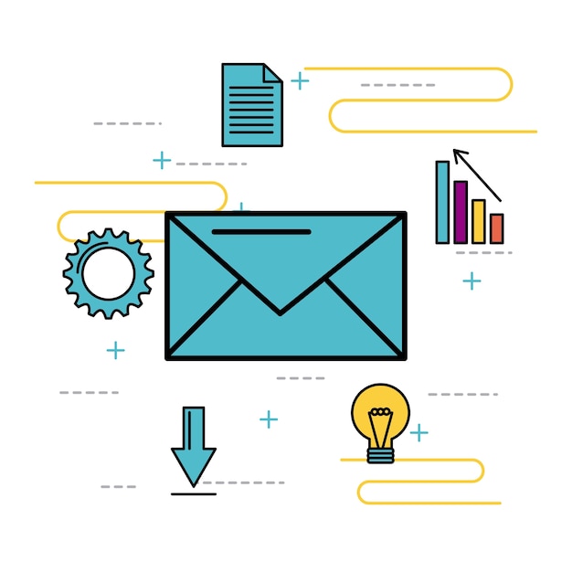 Message email nevelope business idea solution