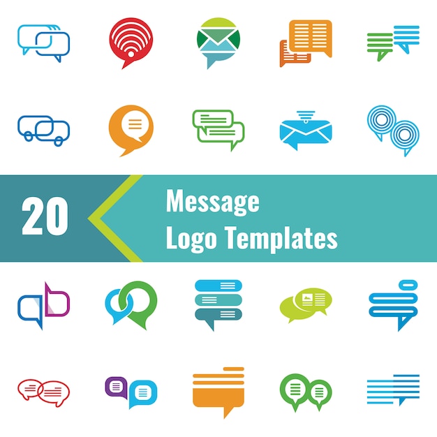 Message logo template