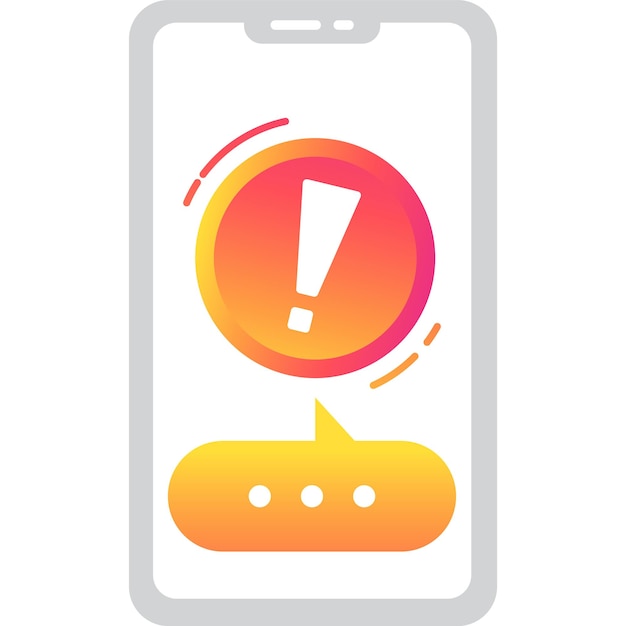 Message notification icon phone mobile mail vector