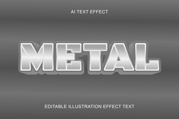 Metal 3D Text Effect