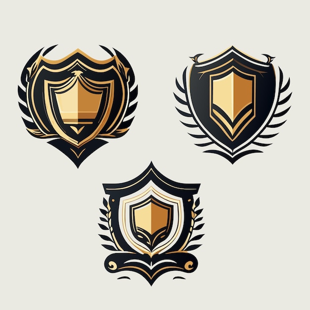 Metal blank vintage style retro emblem label collection