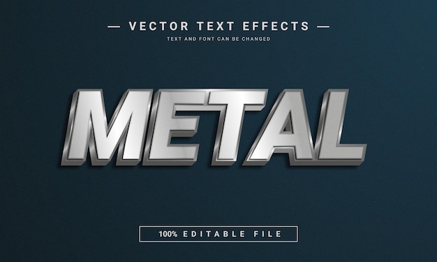 Metal editable font style