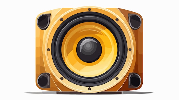 Metal Speaker Music Icon Illustration Clipart