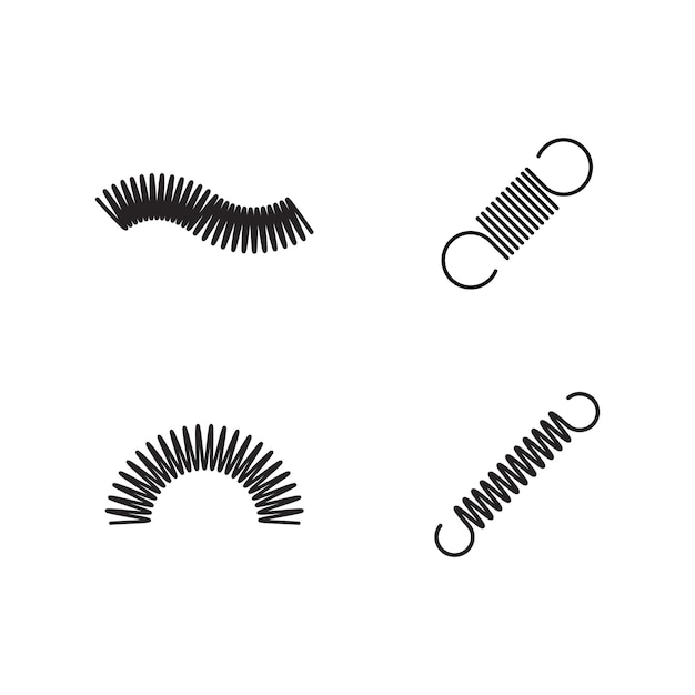 Metal spring vector icon