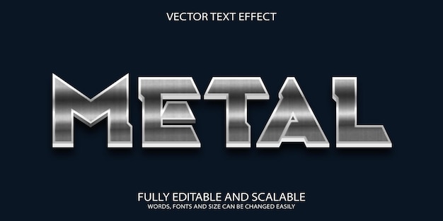 Metal text effect