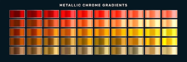 Metallic Chrome Gradients 04