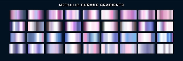 Metallic Chrome Gradients 09