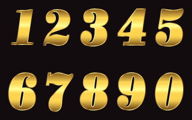 Metallic gold numbers