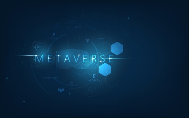 Metaverse technology concept Innovation of futuristic Internet connection metaverse.