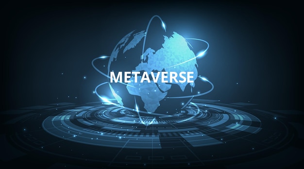 Metaverse technology with blockchain network connecting