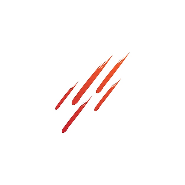 Meteor logo vector template design