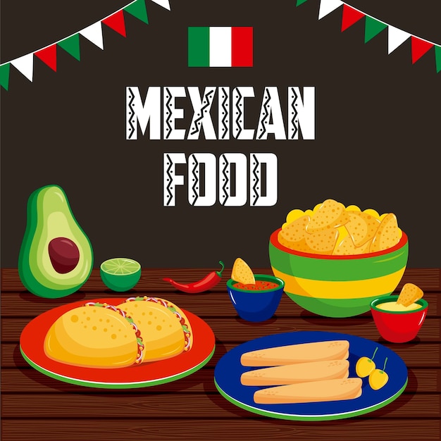 Mexican food poster