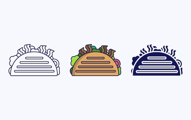 Mexican pork sandwich icon