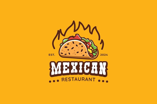 Mexican restaurant logo template design