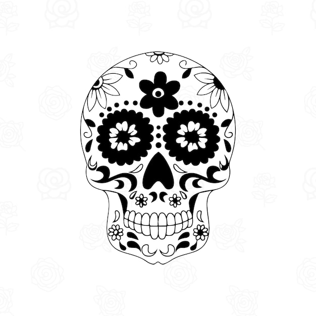 Mexican skull design