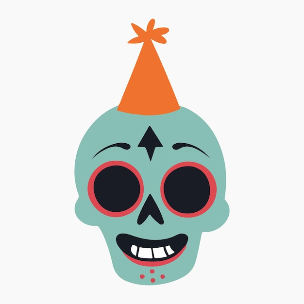 Vector mexican sugar skull illustration vector