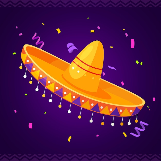 Mexican traditional hat and cultural symbol