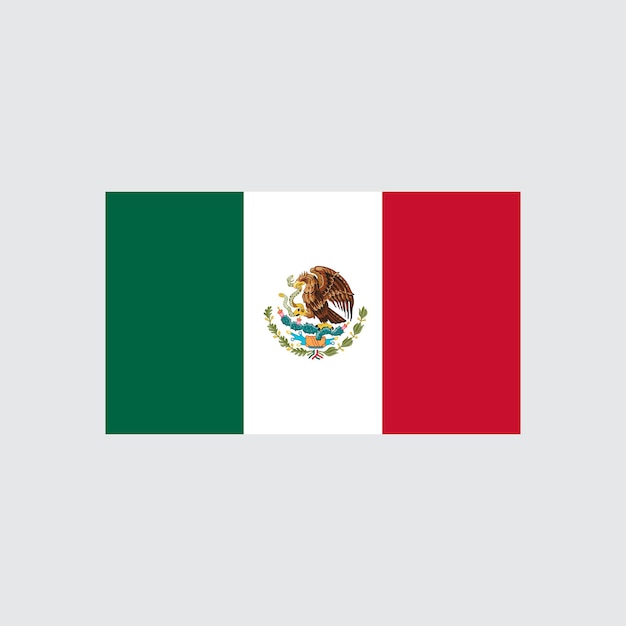 Vector mexico flag vector illustration