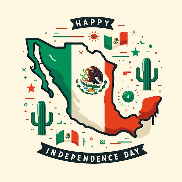 mexico independence day celebration vector illustration design