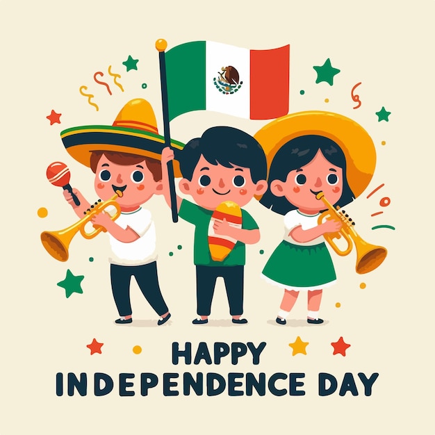 mexico independence day celebration vector illustration design