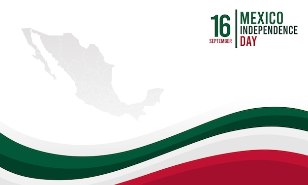 Mexico independence day vector background