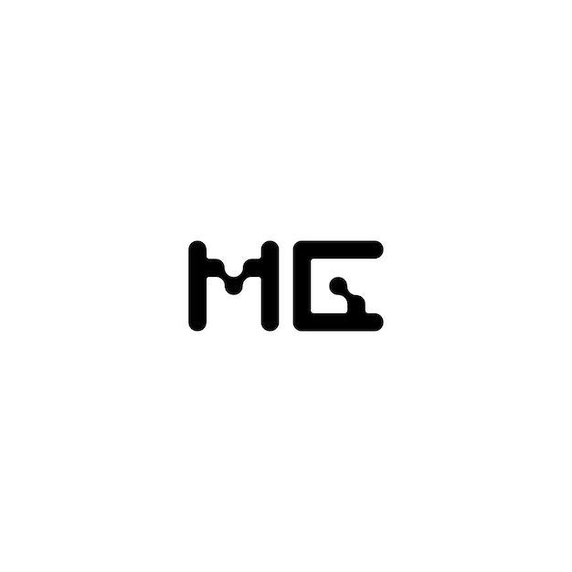 MG monogram logo design letter text name symbol monochrome logotype alphabet character simple logo