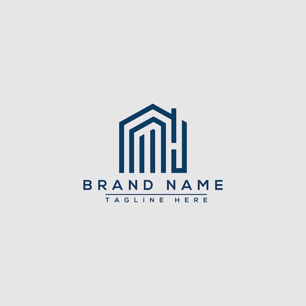 MH Logo Design Template Vector Graphic Branding Element