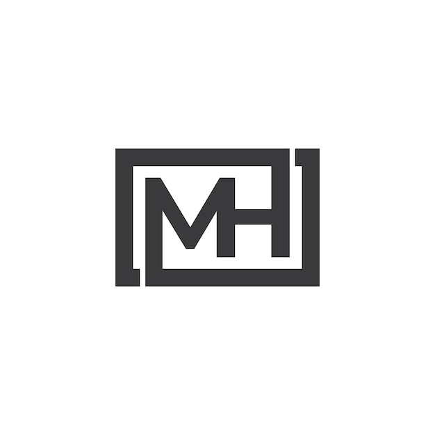 Vector mh logo design