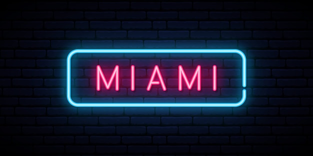 Miami neon sign.