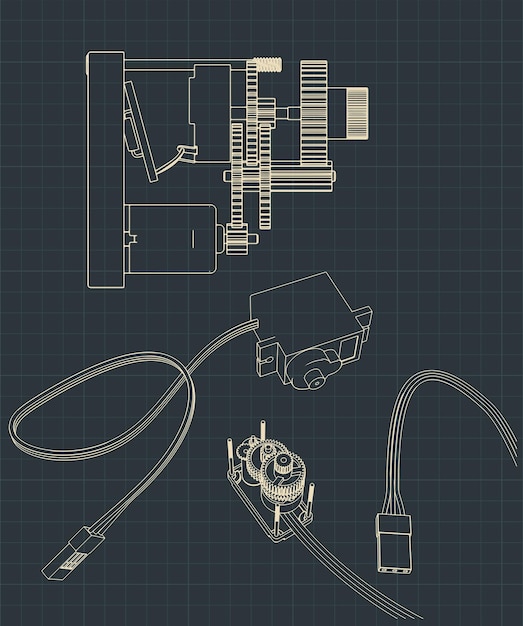 Micro servos blueprints