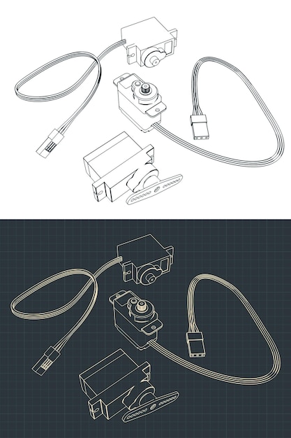 Micro servos drawings