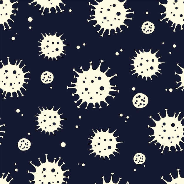 Vector microbe bacteria pandemic corona virus medicine mask pattern