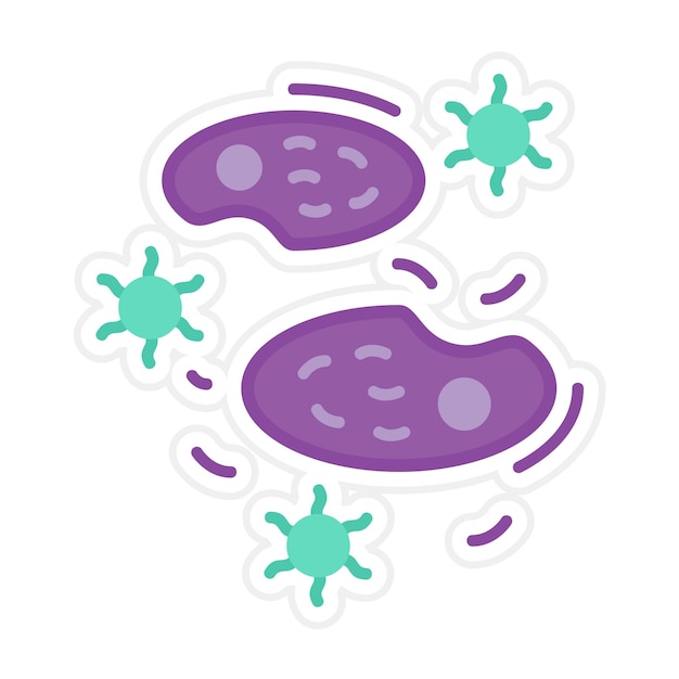 Microbe vector icon Can be used for Back to School iconset