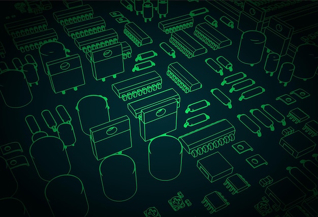 Microelectronics closeup