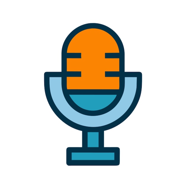 Vector microfone de podcast icon