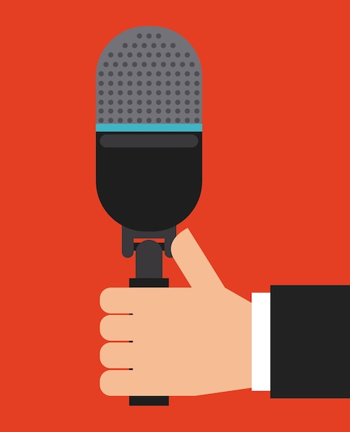 microphone icon design, vector illustration eps10 graphic 