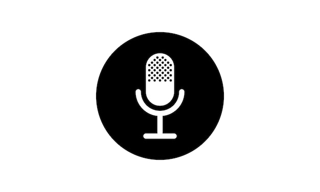 microphone icon isolated,mic icon vector illustration