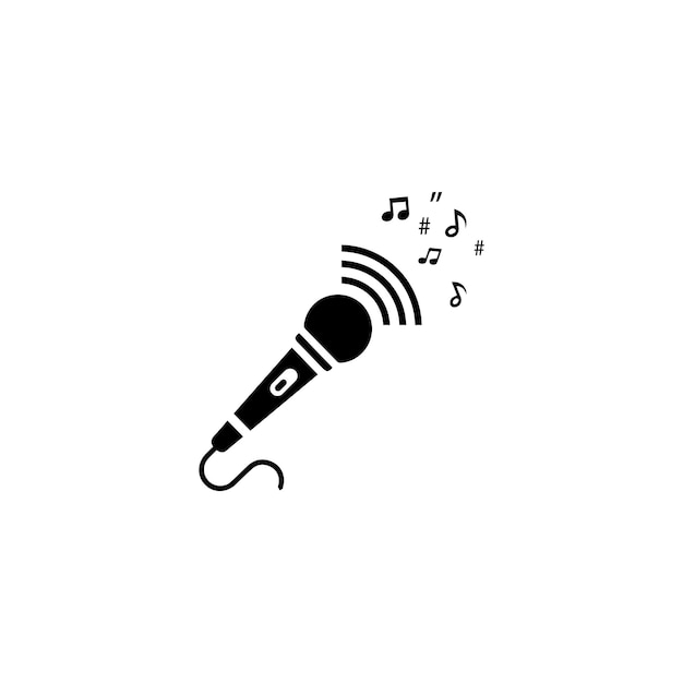 Microphone Icon vector Design Template