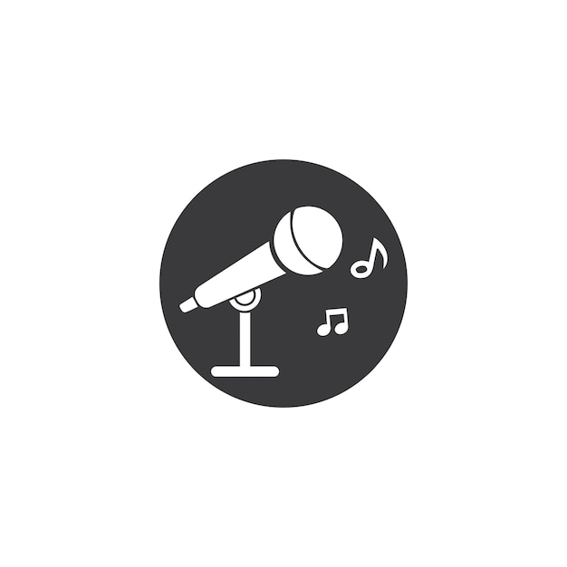 Microphone Icon vector Design Template