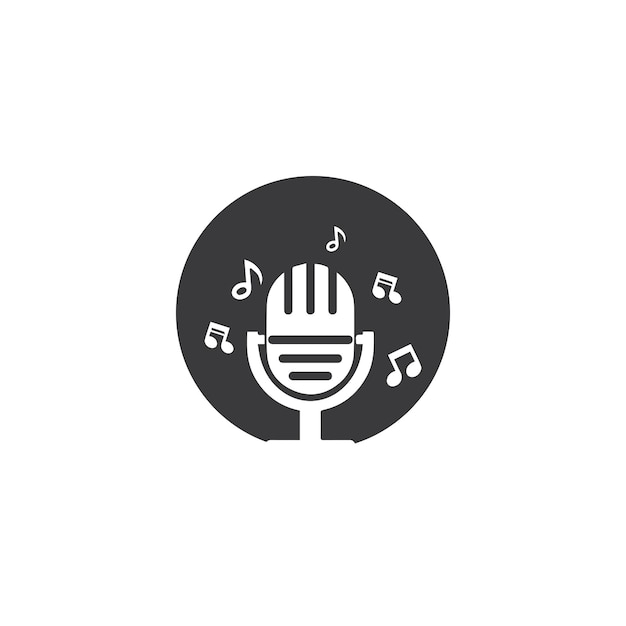 Microphone Icon vector Design Template