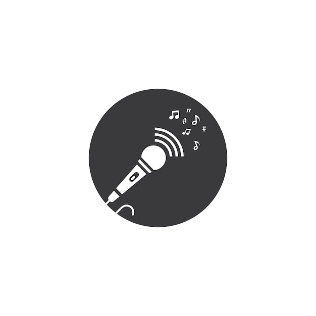 Microphone Icon vector Design Template